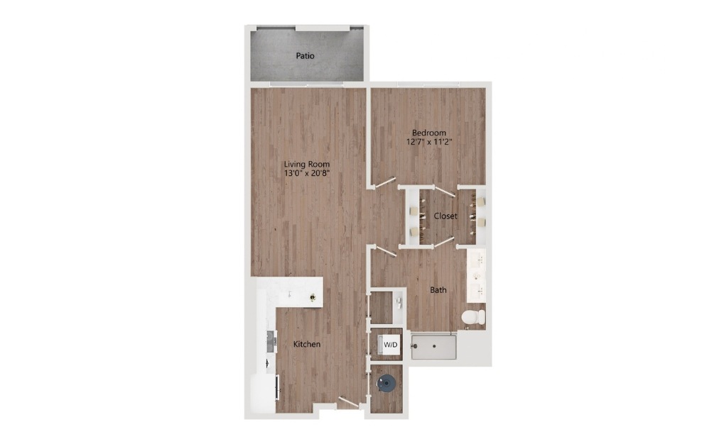 Floor-plan diagram at Olivine.