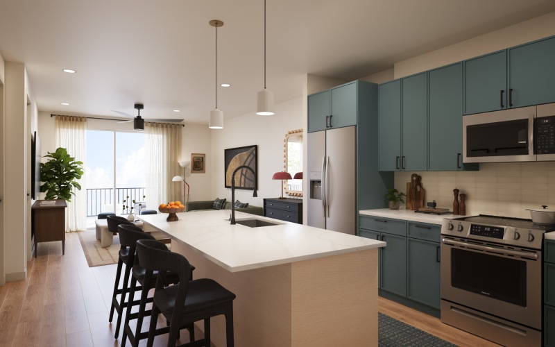 Kitchen with Island 